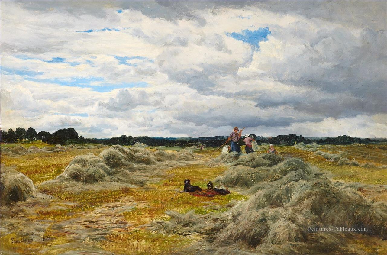 RÉCOLTE temps Samuel Bough paysage Peintures à l'huile